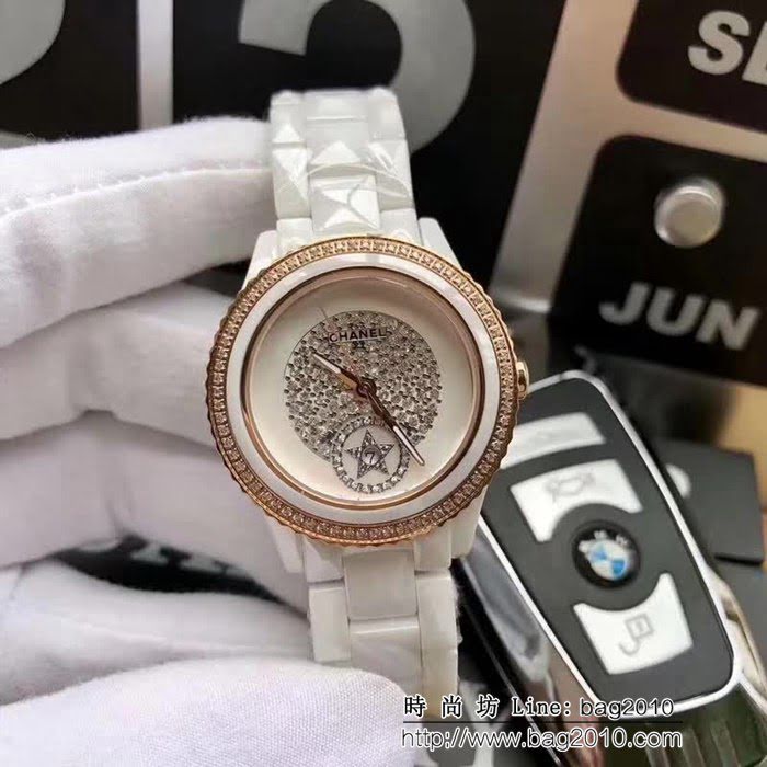 CHANEL香奈兒 2018新款 深度防水 陶瓷系列女表 WSS0843